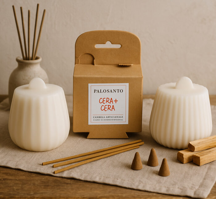 Candela Cera + Cera Palo Santo